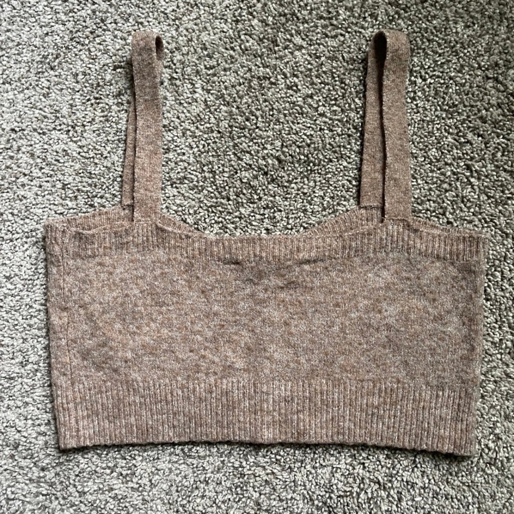 Zara Fuzzy Crop Top